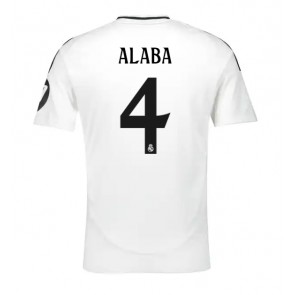 Real Madrid David Alaba #4 Hjemmebanetrøje 2024-25 Kort ærmer